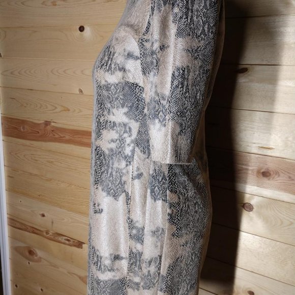Carmen Marc Valvo Womens  Snake Print Dress Size L - Picture 3 of 9